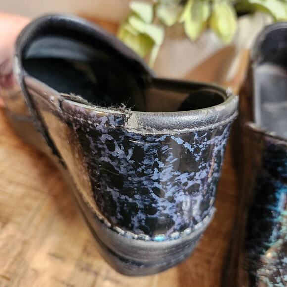 Dansko Black and Green Slip On Clogs Comfort Shoes Size 39 - Picture 9 of 15